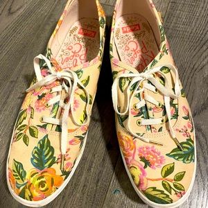 Keds Rifle Paper Co. Floral Lace Up Sneakera